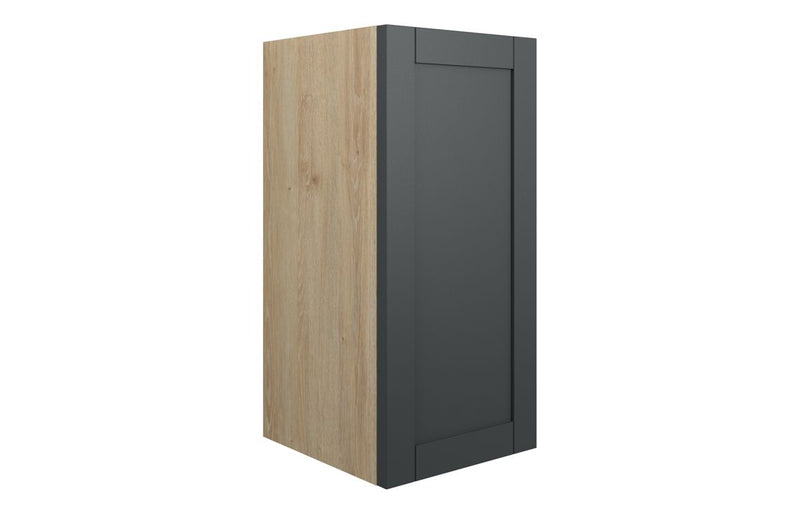 Peony 300mm Standard Base Unit - Matt Graphite Grey (Oak Cab) - KPSB111029