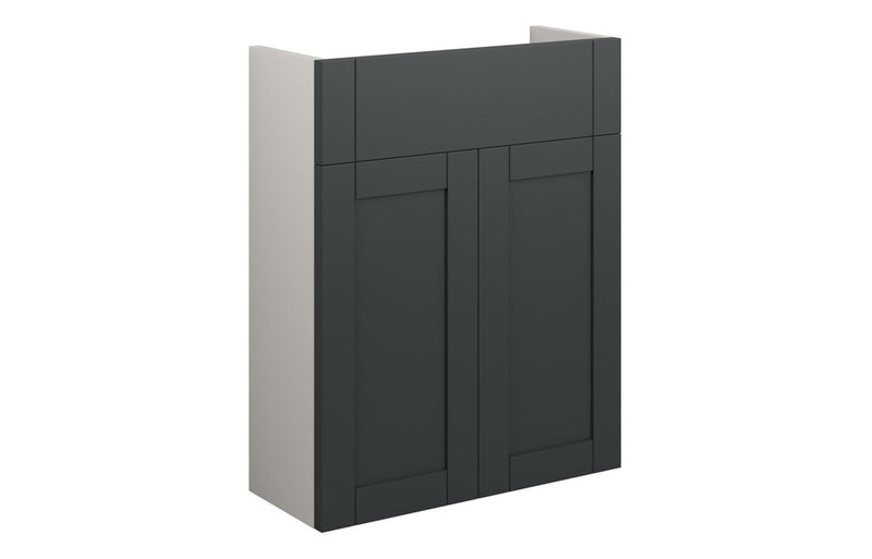Peony 500mm Slim Basin Unit - Matt Graphite Grey (Grey Cab) - KPSB111037