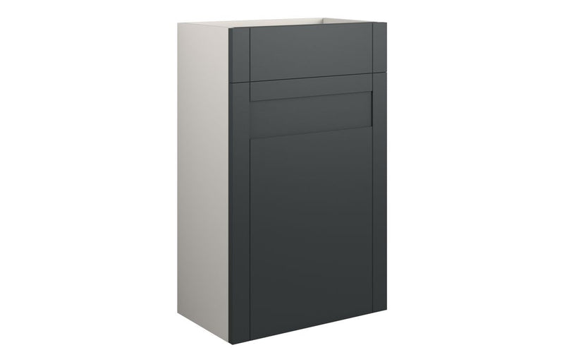 Peony 500mm Standard WC Unit - Matt Graphite Grey (Grey Cab) - KPSB111052