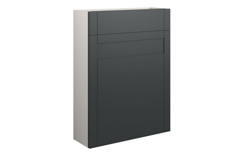 Peony 600mm Slim WC Unit - Matt Graphite Grey (Grey Cab) - KPSB111055