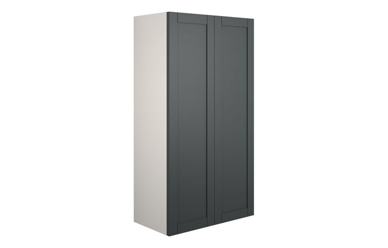 Peony 600mm Standard 2 Door Storage Unit - Matt Graphite Grey (Grey Cab) - KPSB111064