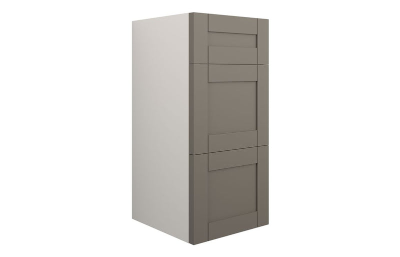 Peony 300mm Standard 3 Drawer Unit - Matt Stone (Grey Cab) - KPSB111102