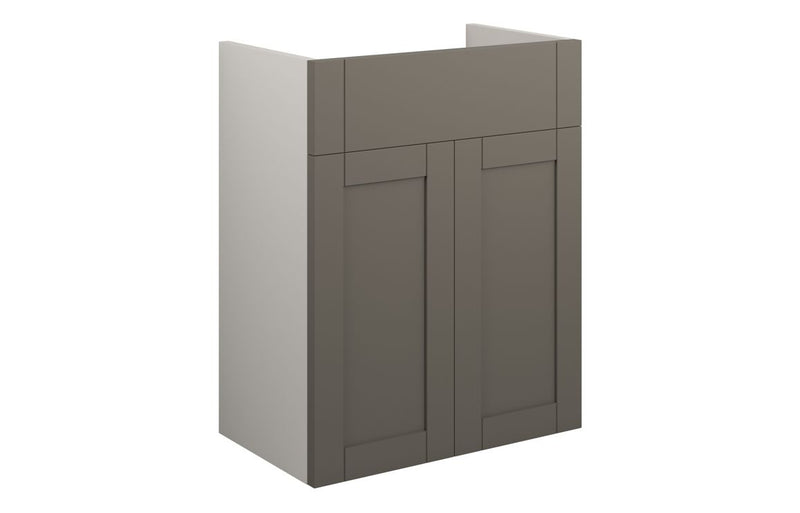 Peony 500mm Standard Basin Unit - Matt Stone (Grey Cab) - KPSB111111