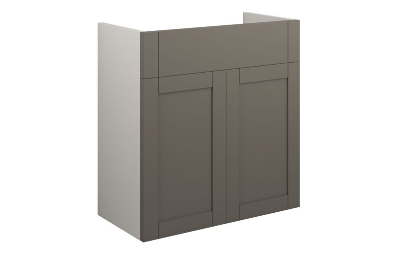 Peony 600mm Standard Basin Unit - Matt Stone (Grey Cab) - KPSB111117
