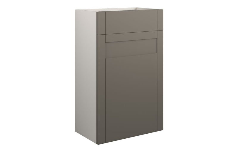 Peony 500mm Standard WC Unit - Matt Stone (Grey Cab) - KPSB111123