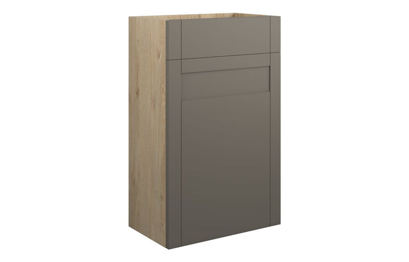 Peony 500mm Standard WC Unit - Matt Stone (Oak Cab) - KPSB111124