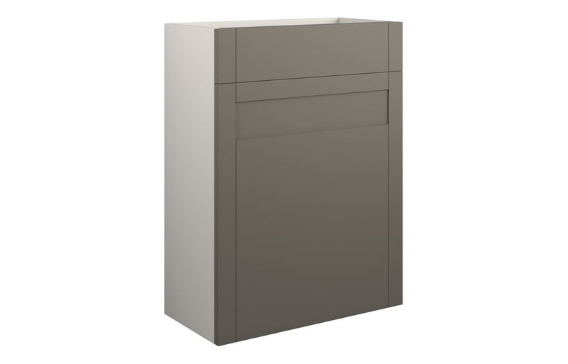 Peony 600mm Standard WC Unit - Matt Stone (Grey Cab) - KPSB111129