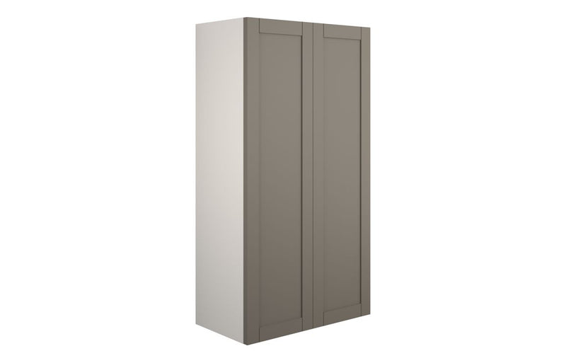 Peony 600mm Standard 2 Door Storage Unit - Matt Stone (Grey Cab) - KPSB111135