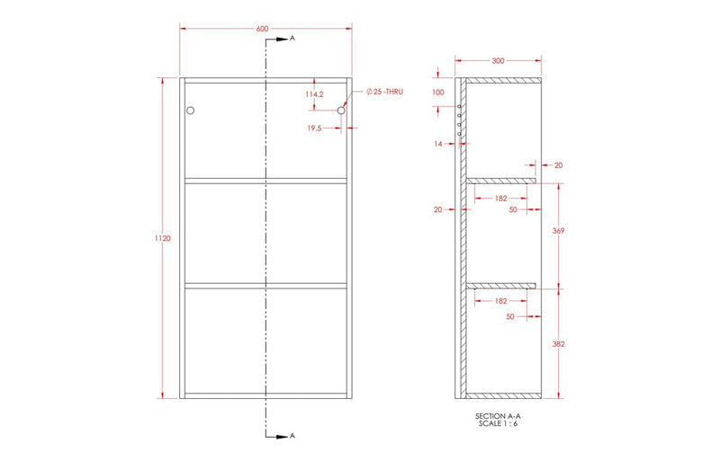 Peony 600mm Standard 2 Door Storage Unit - Matt Stone (Grey Cab) - KPSB111135