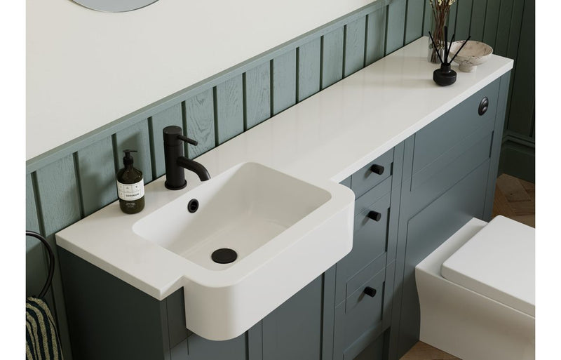 Peony 500mm Slim WC Unit - Matt Green Camo (Grey Cab) - KPSB111191