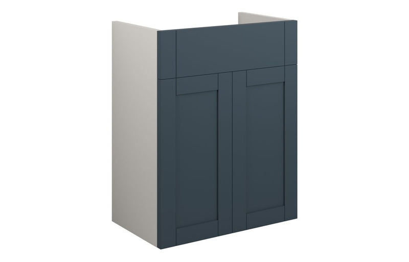 Peony 500mm Standard Basin Unit - Matt Arley Blue (Grey Cab) - KPSB111253