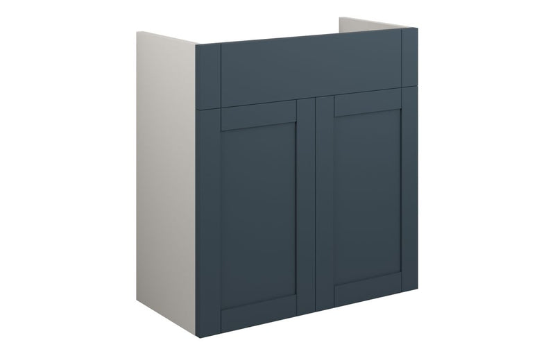 Peony 600mm Standard Basin Unit - Matt Arley Blue (Grey Cab) - KPSB111259