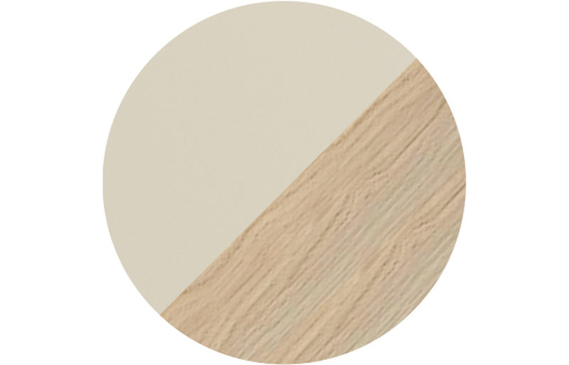 Iris 1210mm Wall Hung 4 Drawer Basin Unit & 0TH White Thin Edge Basin - Matt Cotton & Oak Effect - KPSB111309