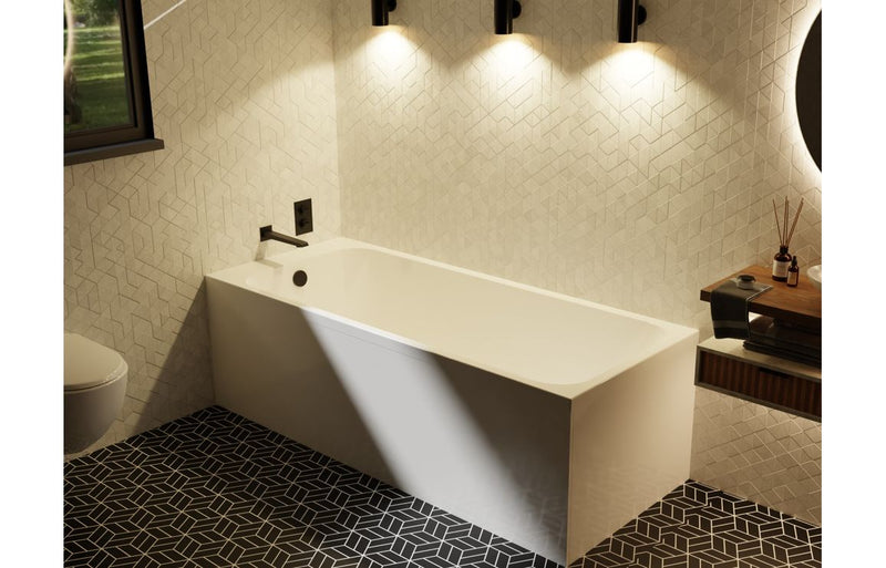 Eastbourne Round Single End 1700x700mm Thin Edge 0TH Bath - KPSB111371