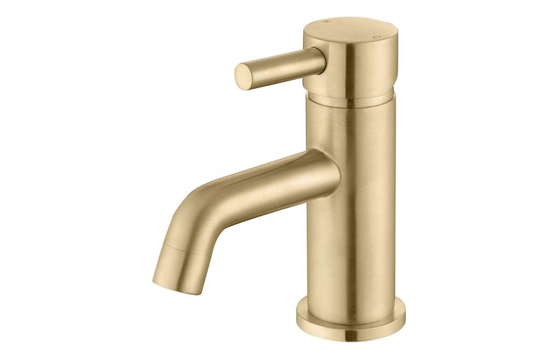 Lavant Cloakroom Basin Mixer & Waste - Brushed Brass 1.5 Bar - KPSB111400