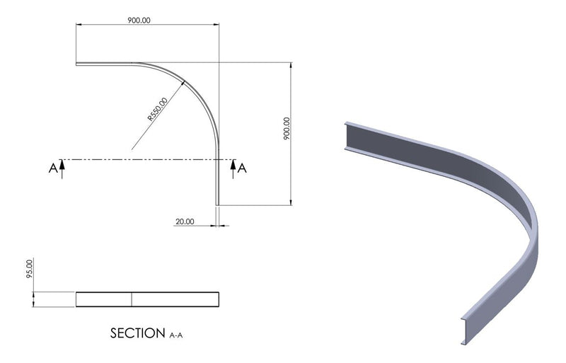 //2Go 45mm Low Profile Offset & Quadrant Riser Set - White - KPSB111472