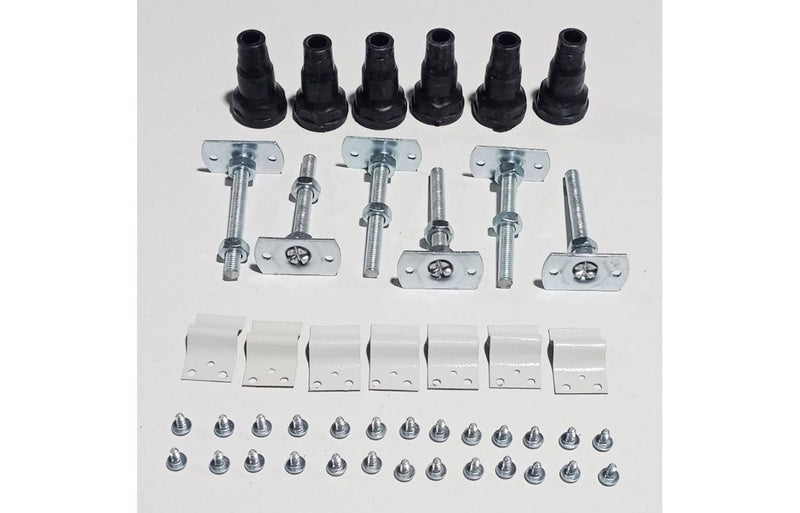 //2Go 45mm Low Profile Square & Rectangular Riser Set - White - KPSB111473