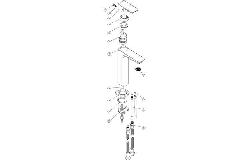 Avon Tall Basin Mixer - Chrome 0.5 Bar - KPSB111494