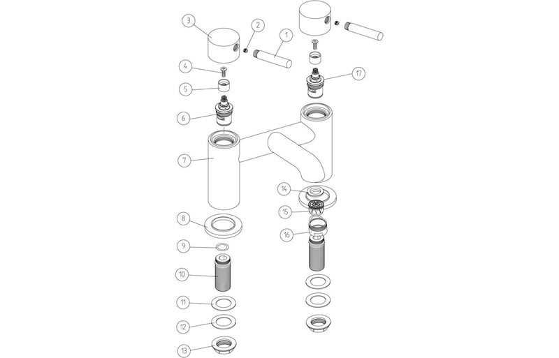 Lavant Bath Filler - Matt Black 1.5 Bar - KPSB111495
