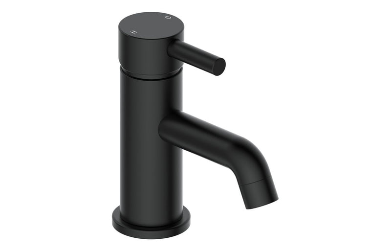 Lavant Cloakroom Basin Mixer & Waste - Matt Black 1.5 Bar - KPSB111499