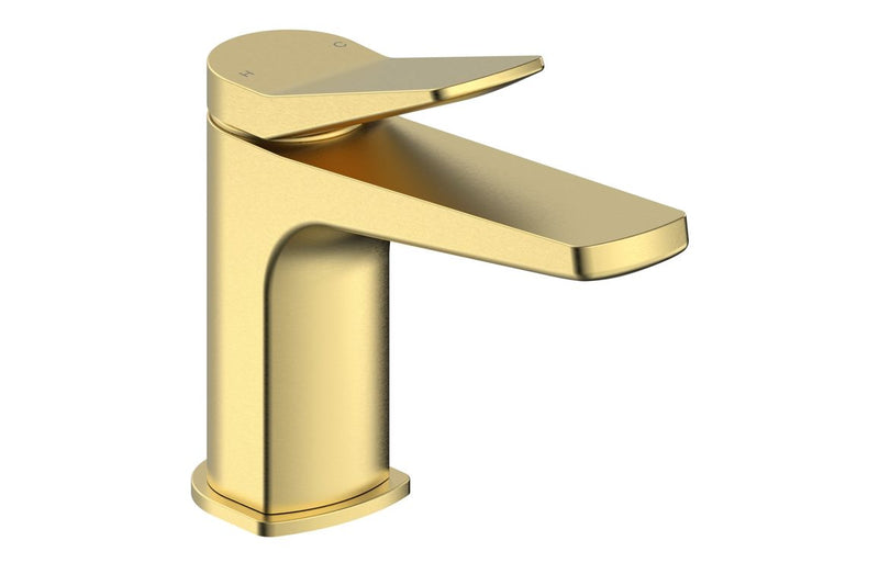 Hart Basin Mixer & Waste - Brushed Brass 0.5 Bar - KPSB111516