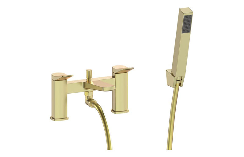 Hart Bath/Shower Mixer & Bracket - Brushed Brass 0.5 Bar - KPSB111518