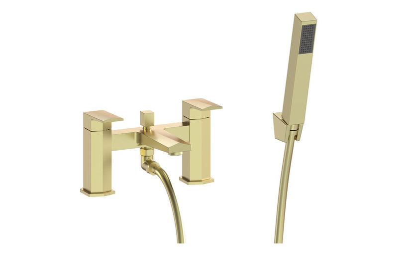 Parrett Bath/Shower Mixer & Bracket - Brushed Brass 0.5 Bar - KPSB111530