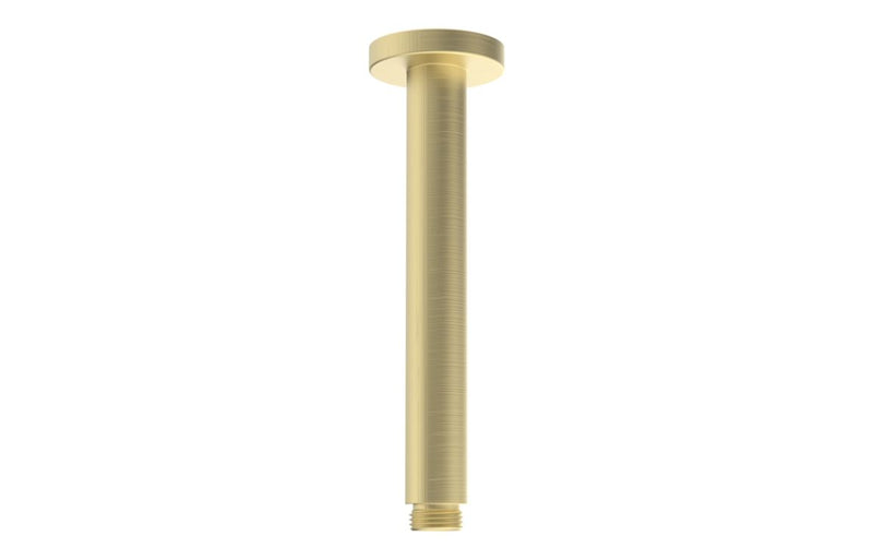 Hydro 180mm Round Ceiling Arm - Brushed Brass - KPSB111550