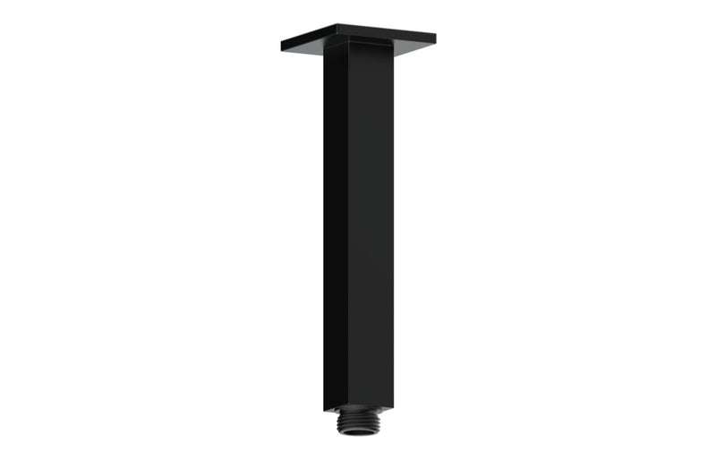 Mineral 180mm Square Ceiling Arm - Matt Black - KPSB111566