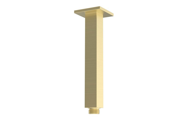 Mineral 180mm Square Ceiling Arm - Brushed Brass - KPSB111567