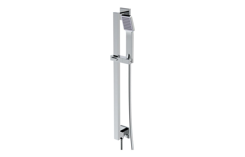 Mineral Square Riser Rail Kit w/Elbow & Handset - Chrome - KPSB111575