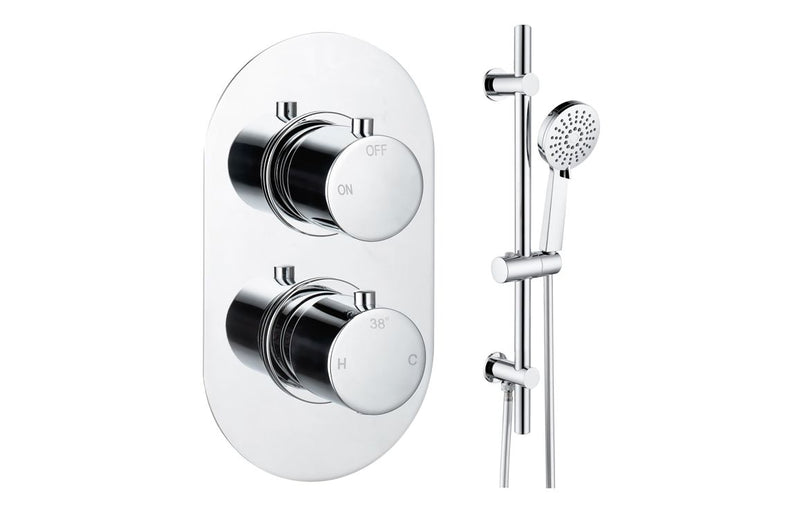 Hydro Round Shower Valve & Kit Pack 2 - Chrome - KPSB111583