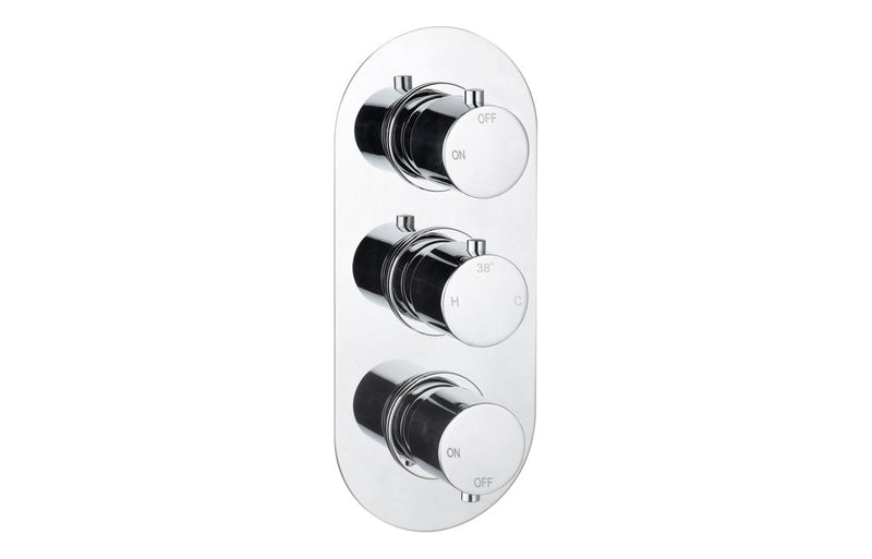 Hydro Round Shower Valve & Kit Pack 3 - Chrome - KPSB111587