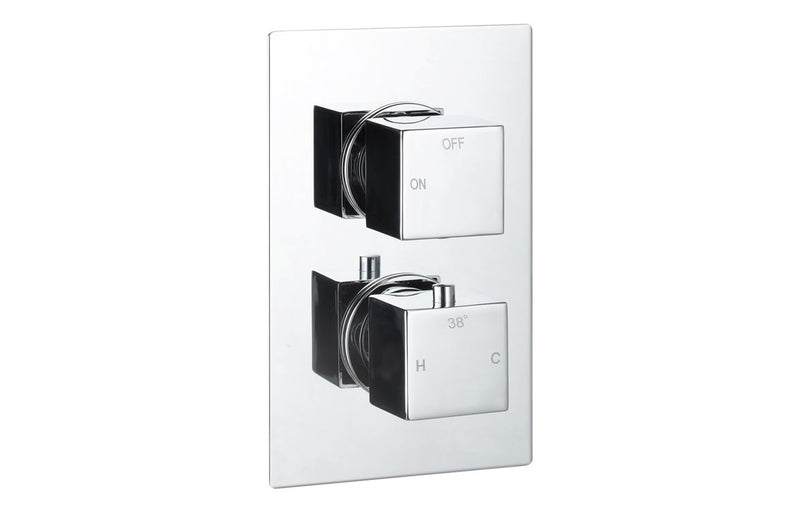 Mineral Square Shower Valve & Kit Pack 1 - Chrome - KPSB111591
