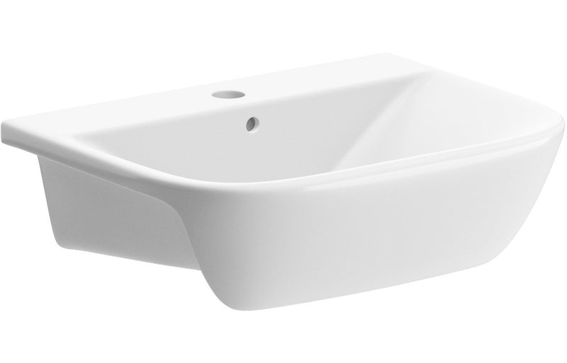 Ash 520x400mm 1TH Semi Recessed Basin - KPSB1778