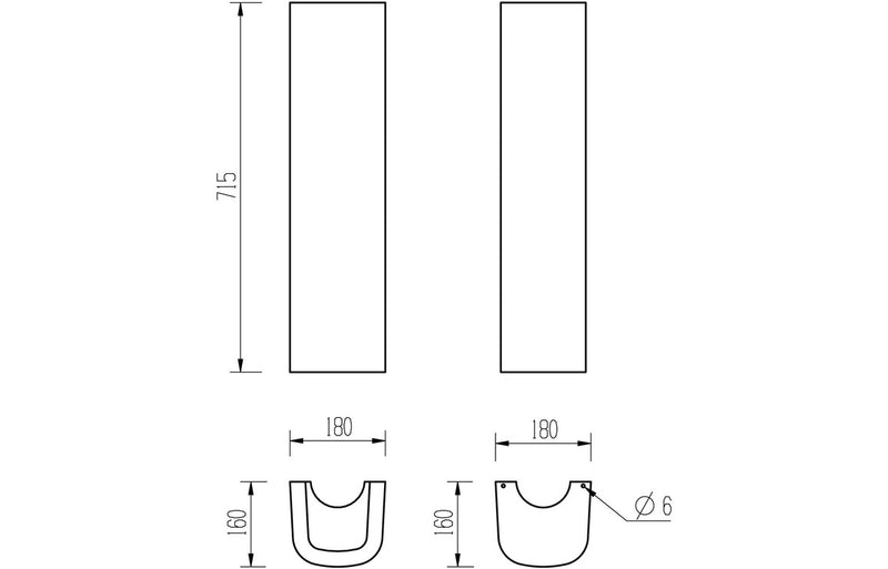 Adisham 450x400mm 1TH Basin & Full Pedestal - KPSB1826