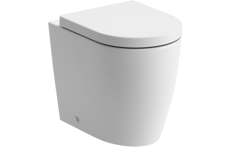 Hadlow Rimless Back To Wall WC & Soft Close Seat - KPSB1860