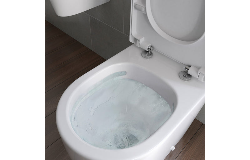 Hadlow Rimless Wall Hung WC & Soft Close Seat - KPSB1861
