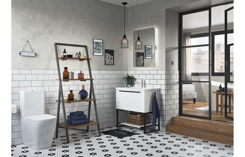 Herne Rimless Close Coupled Fully Shrouded Comfort Height WC & Soft Close Seat - KPSB1889