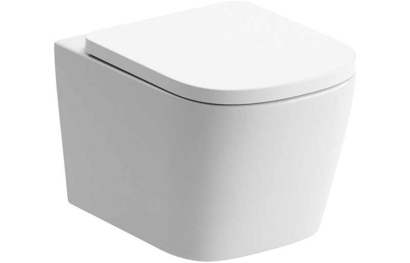 Herne Rimless Wall Hung WC & Soft Close Seat - KPSB1890