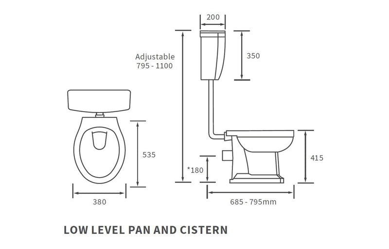 Rochester Low Level WC & Soft Close Seat - KPSB1910