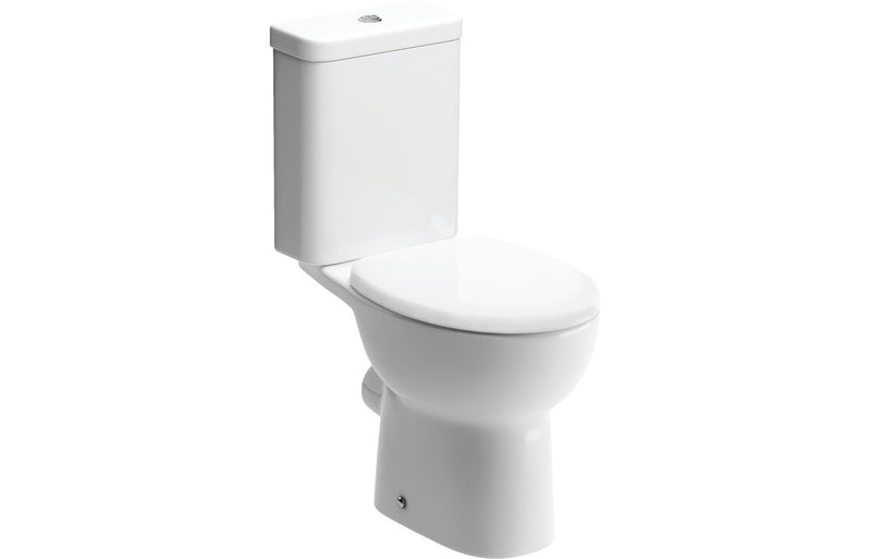 Adisham Close Coupled Open Back WC & Soft Close Seat - KPSB1930
