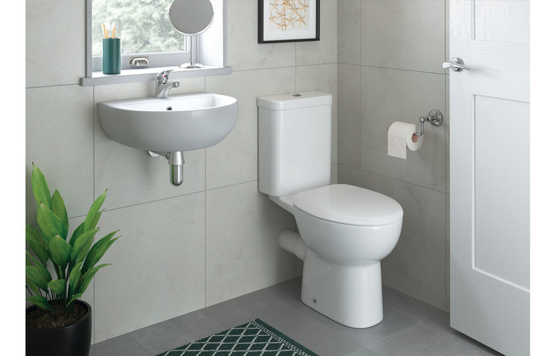 Adisham Close Coupled Open Back WC & Soft Close Seat - KPSB1930