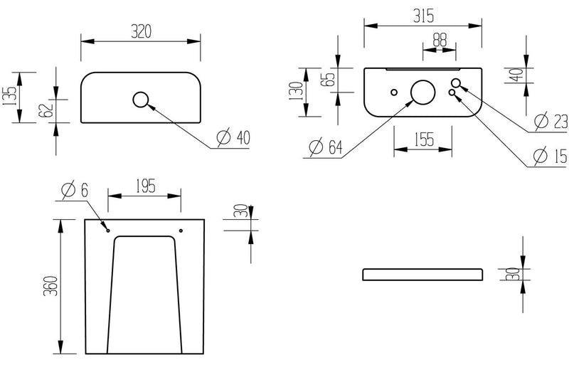 Adisham Close Coupled Open Back WC & Soft Close Seat - KPSB1930