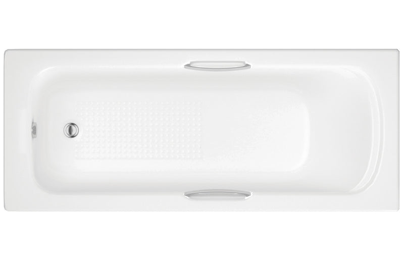 Deal Single End Twin Grip Textured Base 8mm 1700x700x510mm 2TH Bath - KPSB3089