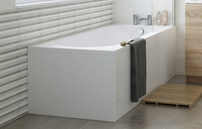 1810x810mm One-Piece Bath Panel - White Gloss - KPSB3488