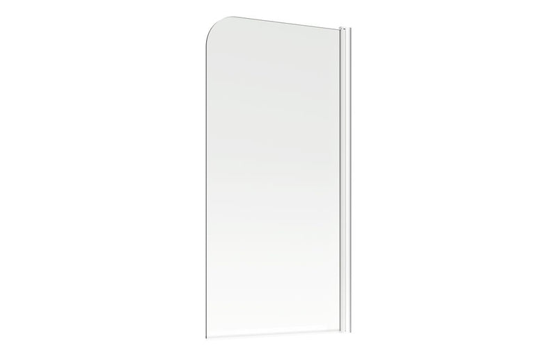 Single Curved Bath Screen - Chrome - KPSB3771