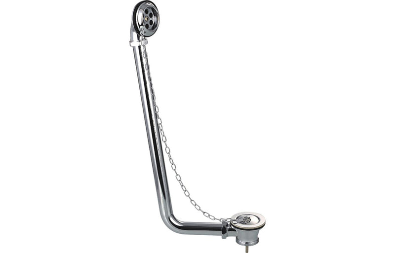 Exposed Bath Plug & Chain Waste - Chrome - KPSB4152