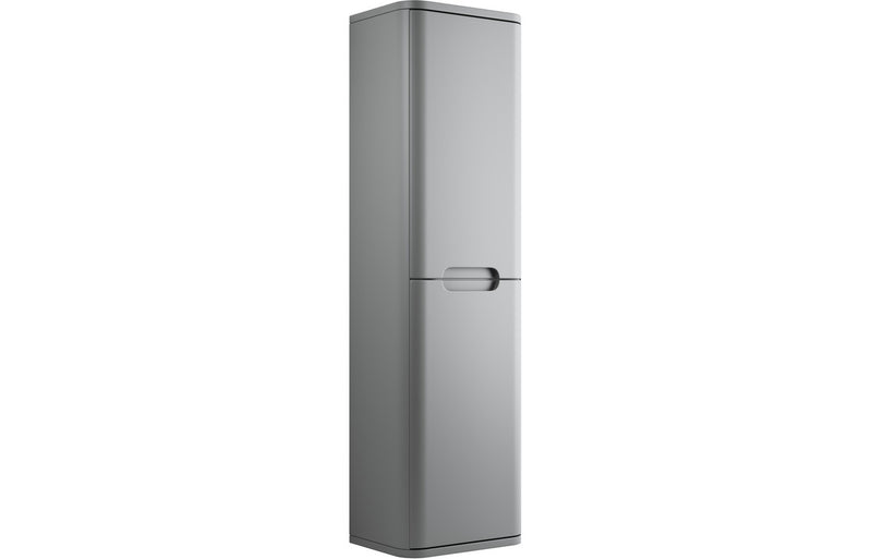 Clover 350mm 2 Door Wall Hung Tall Unit - Matt Grey - KPSB96058