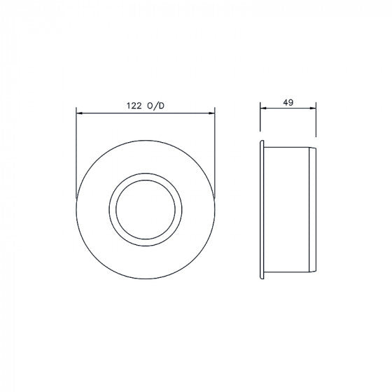 FloPlast SP95B 110mm Ring Seal Soil Waste Reducer - Black
